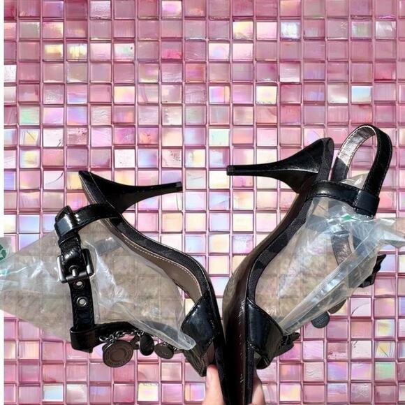 Rare coach black sandals with main image 4